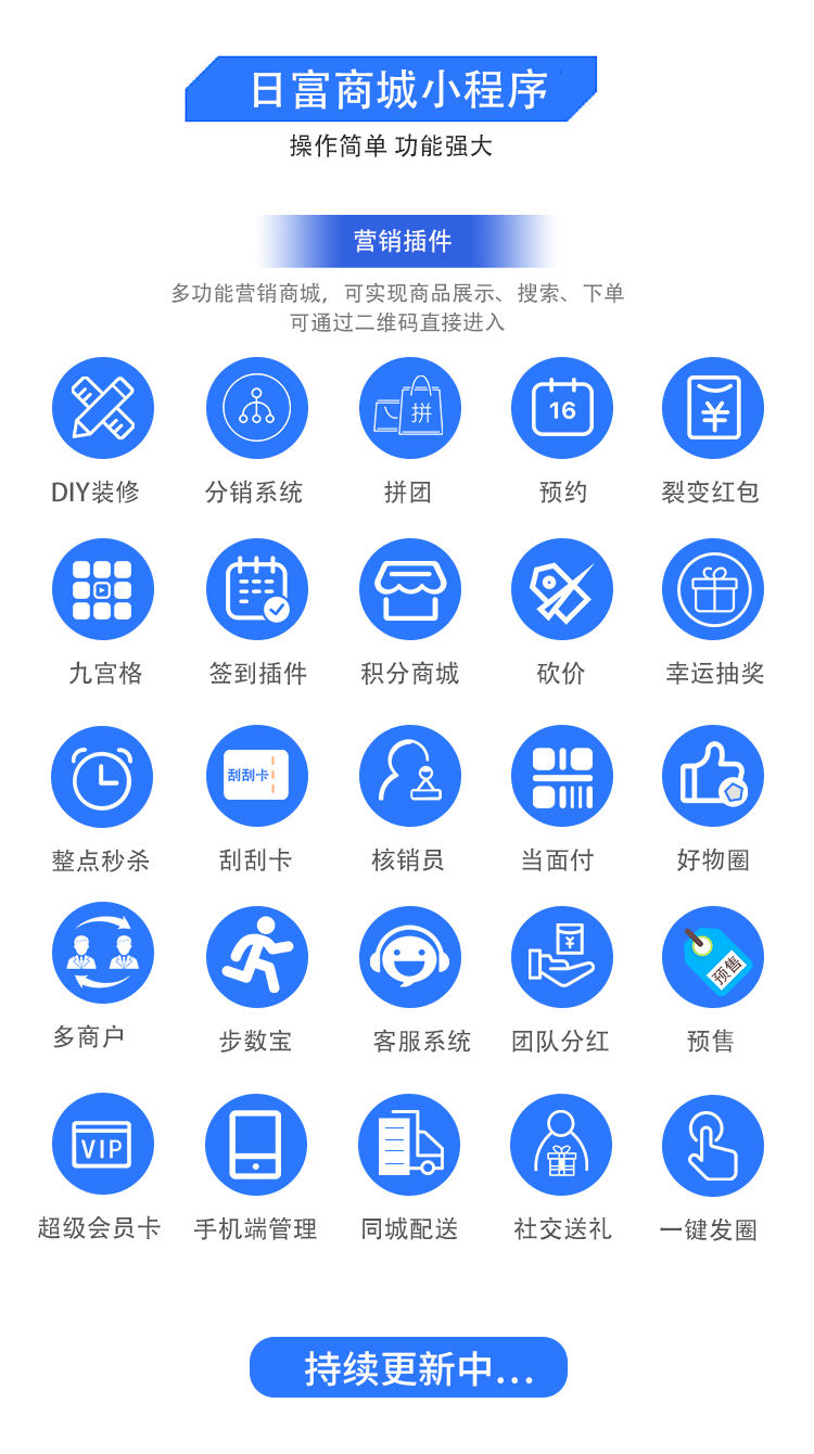 微信服务定制, 小程序定制, 电商零售, 小程序商城, 多端商城, 分销商城