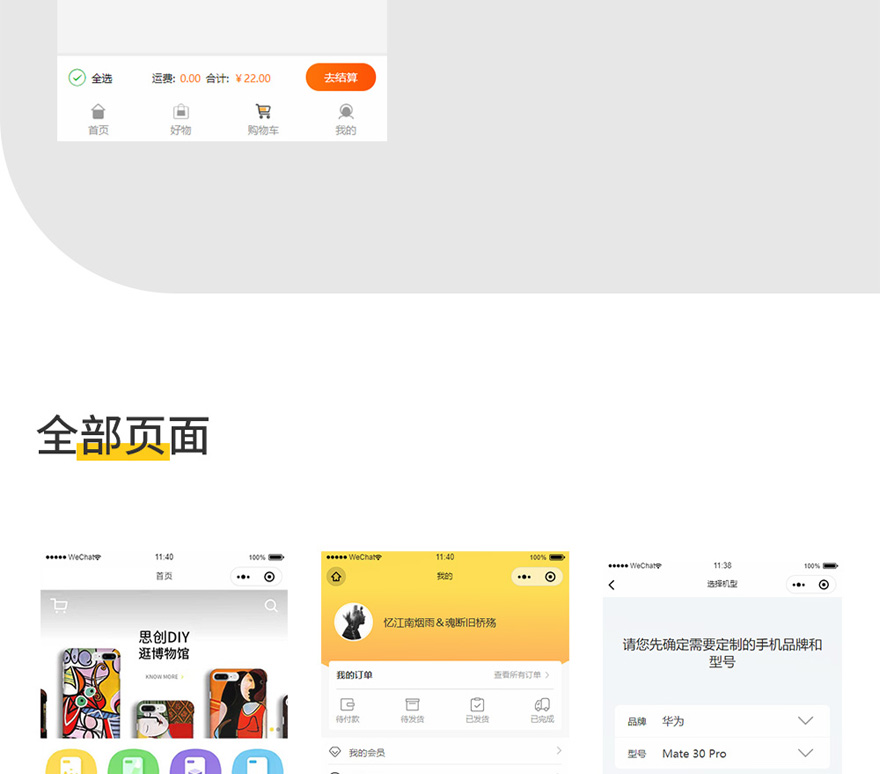 微信服务定制, 小程序定制, 电商零售, 生活服务, 小程序商城