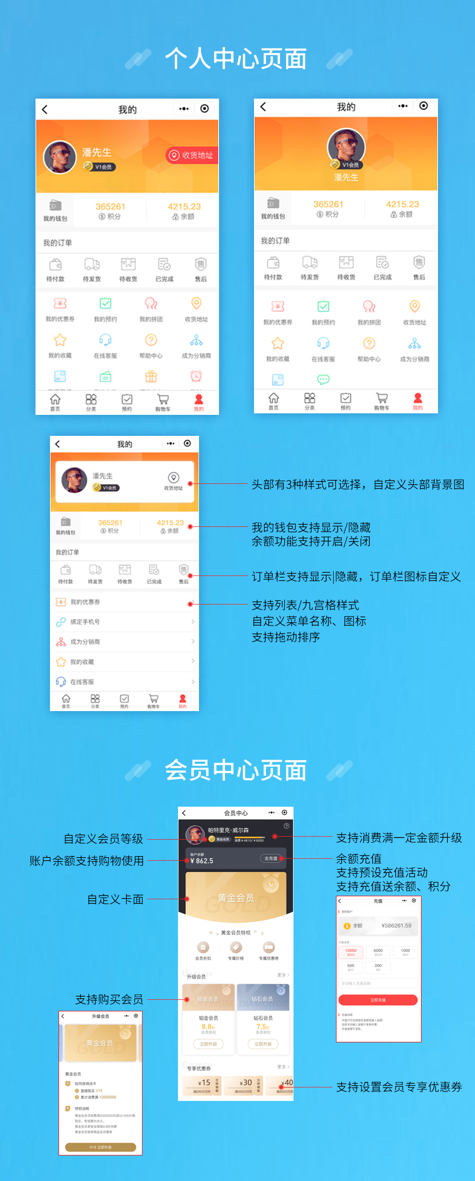 小程序, 电商/零售, 新零售, 多商户, 小程序商城, 电商小程序, 社区拼团