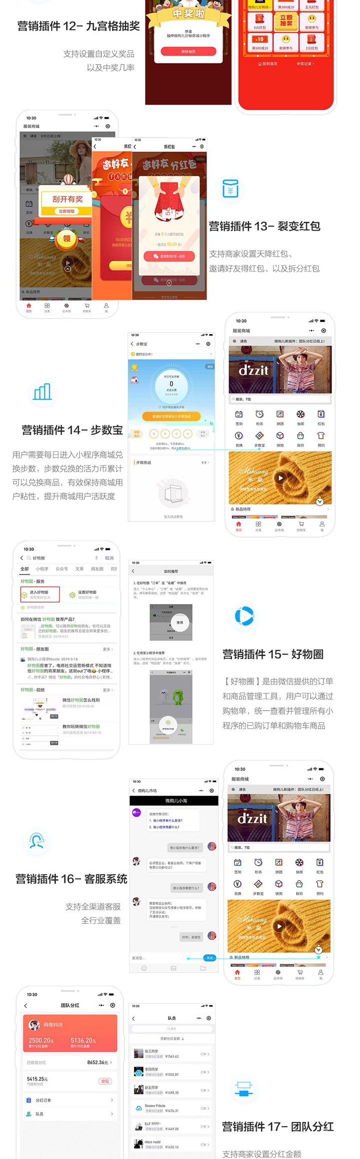 微信服务定制, 小程序定制, 小程序商城, 电商零售, O2O门店, 微商城, 分销商城