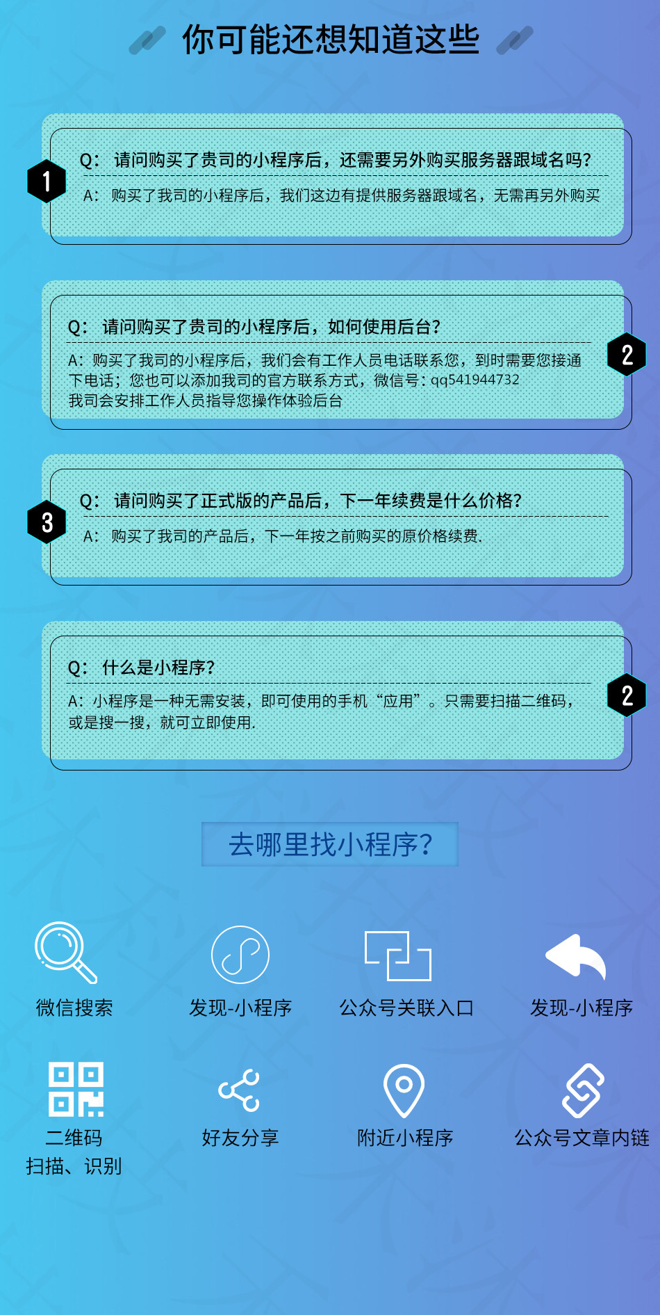 微信服务定制, 小程序定制