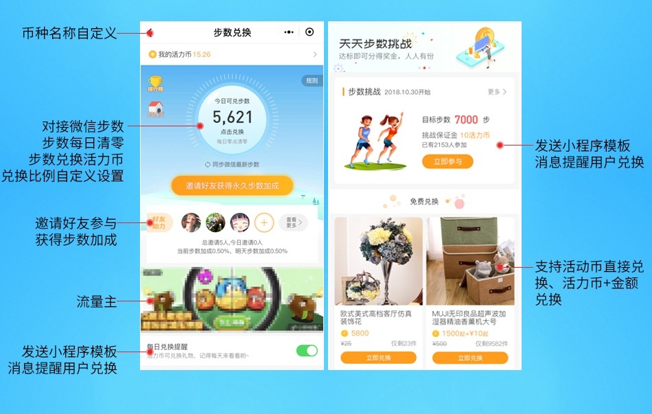 小程序, 电商/零售, 步数宝