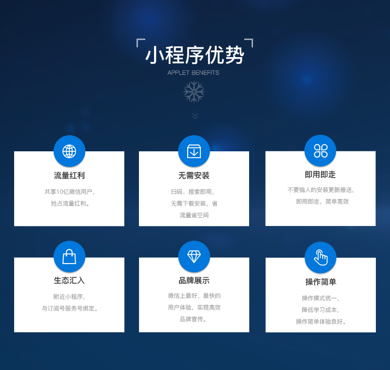 微信服务定制, 小程序定制, 小程序商城, 小程序官网, 电商零售, 企业展示, 生活服务