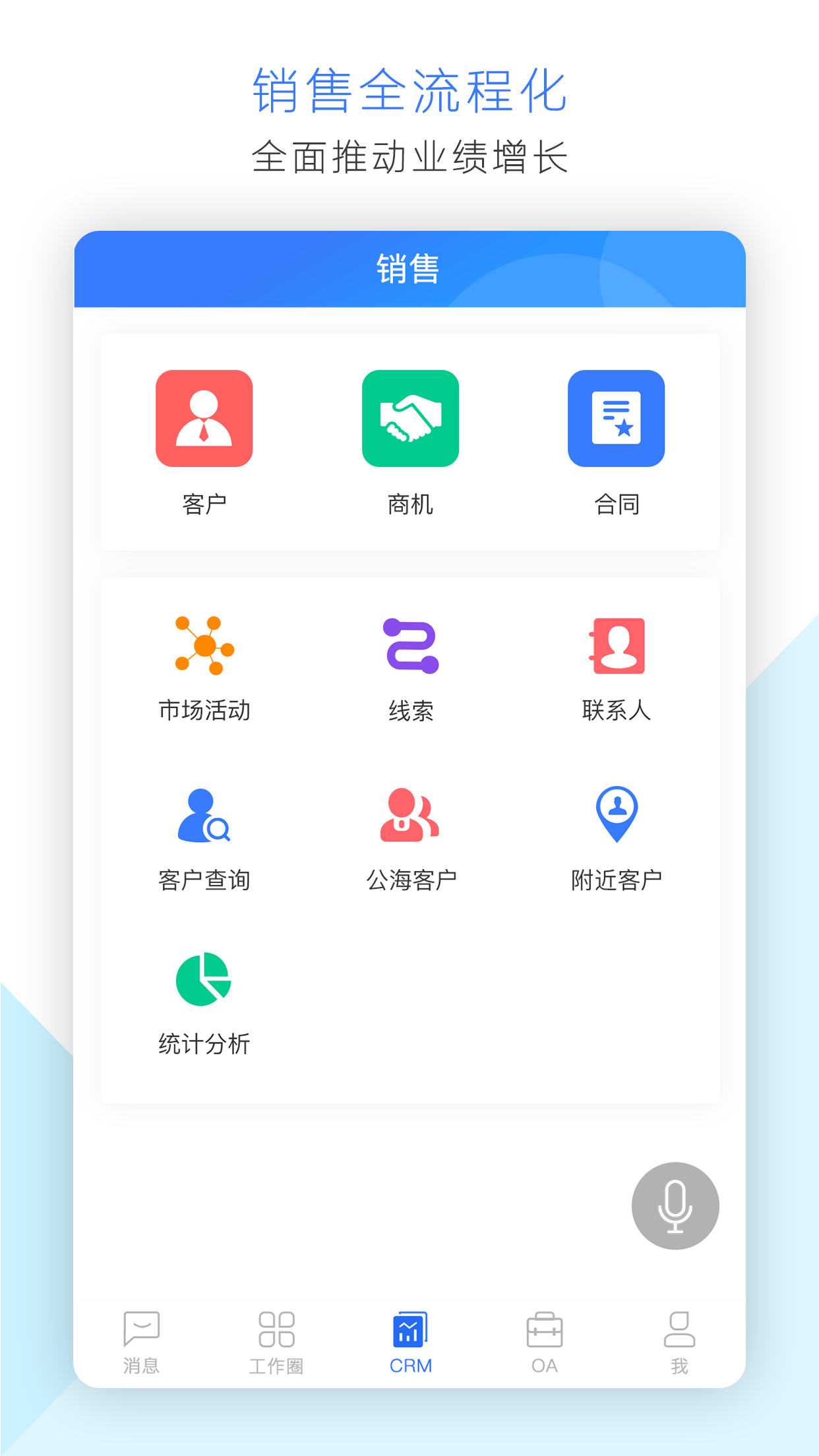 企业应用, 销售管理, CRM, 外勤管理, 客户管理, 销售管理