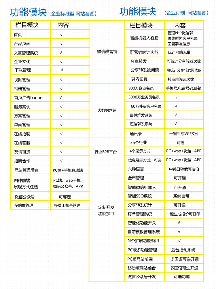 网站定制, 网站定制, 企业展示, 电商系统, 信息门户, 其他网站定制