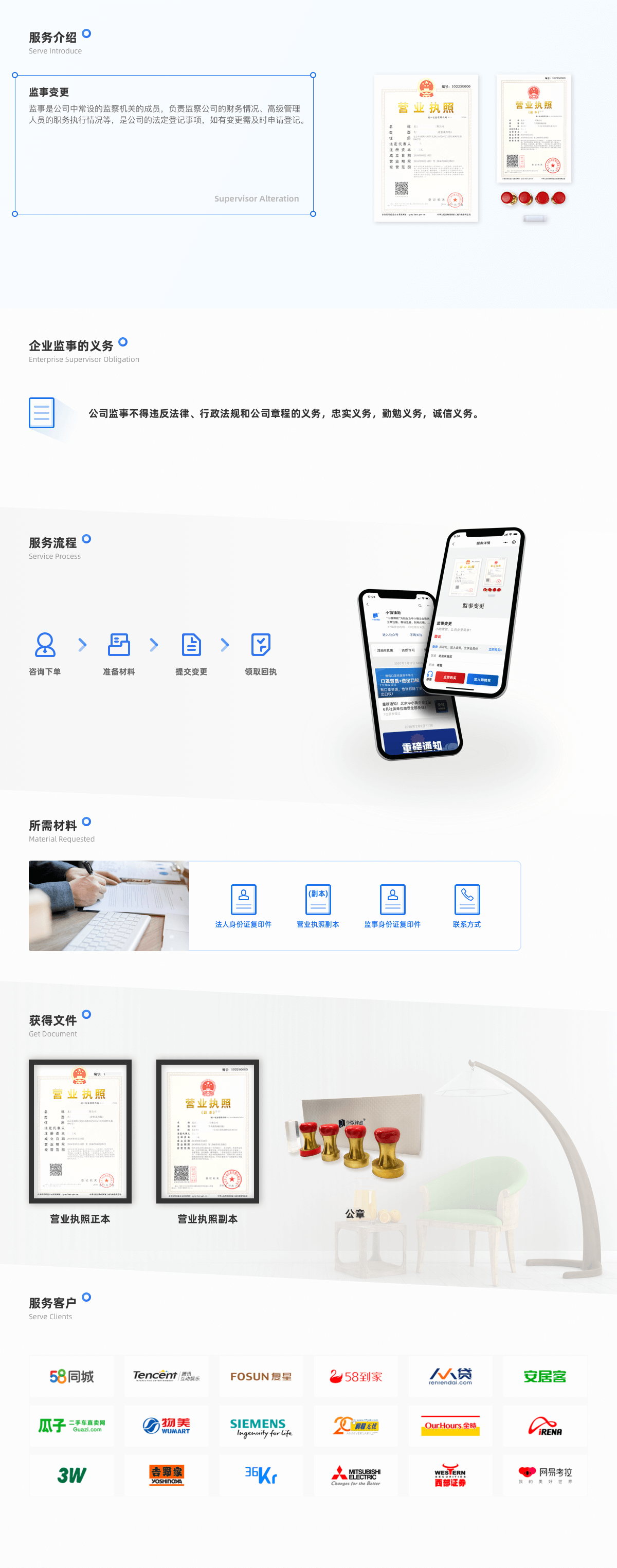 工商财税, 工商财税, 公司变更, 监事变更, 公司注册, 营业执照