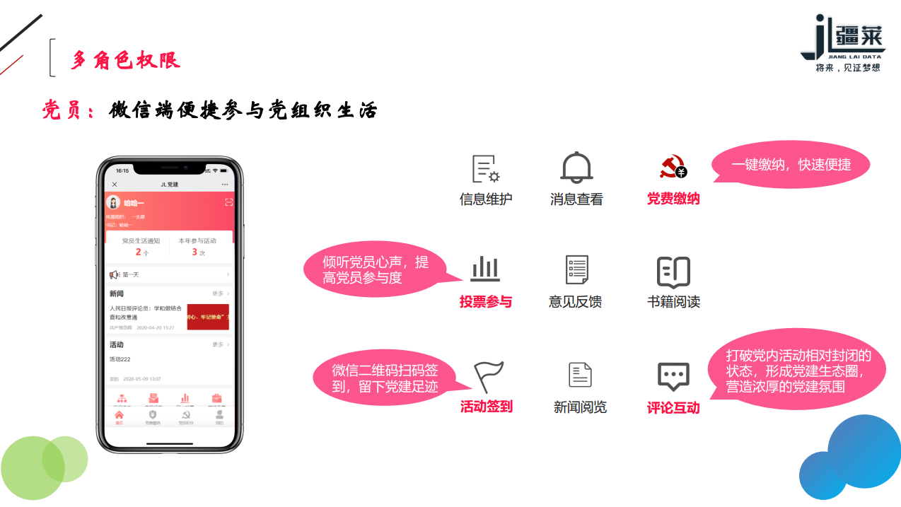 企业应用, 工具软件, 智慧党建, 微信公众号