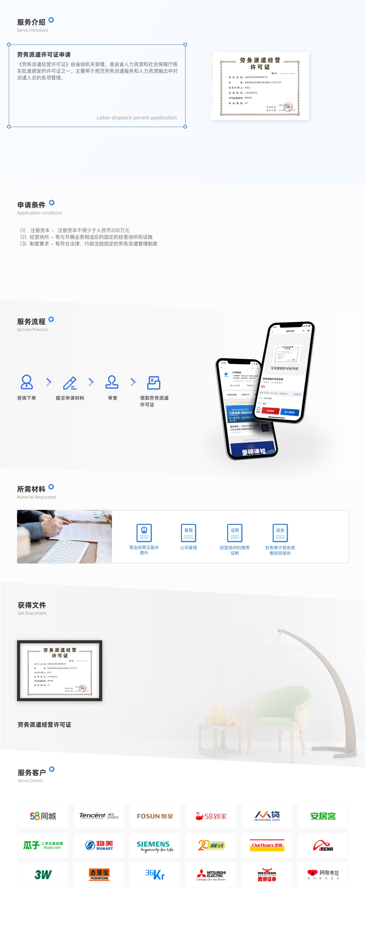 企业认证, 企业认证, 资质认证, 资质许可, 劳务派遣许可证, 许可证代办