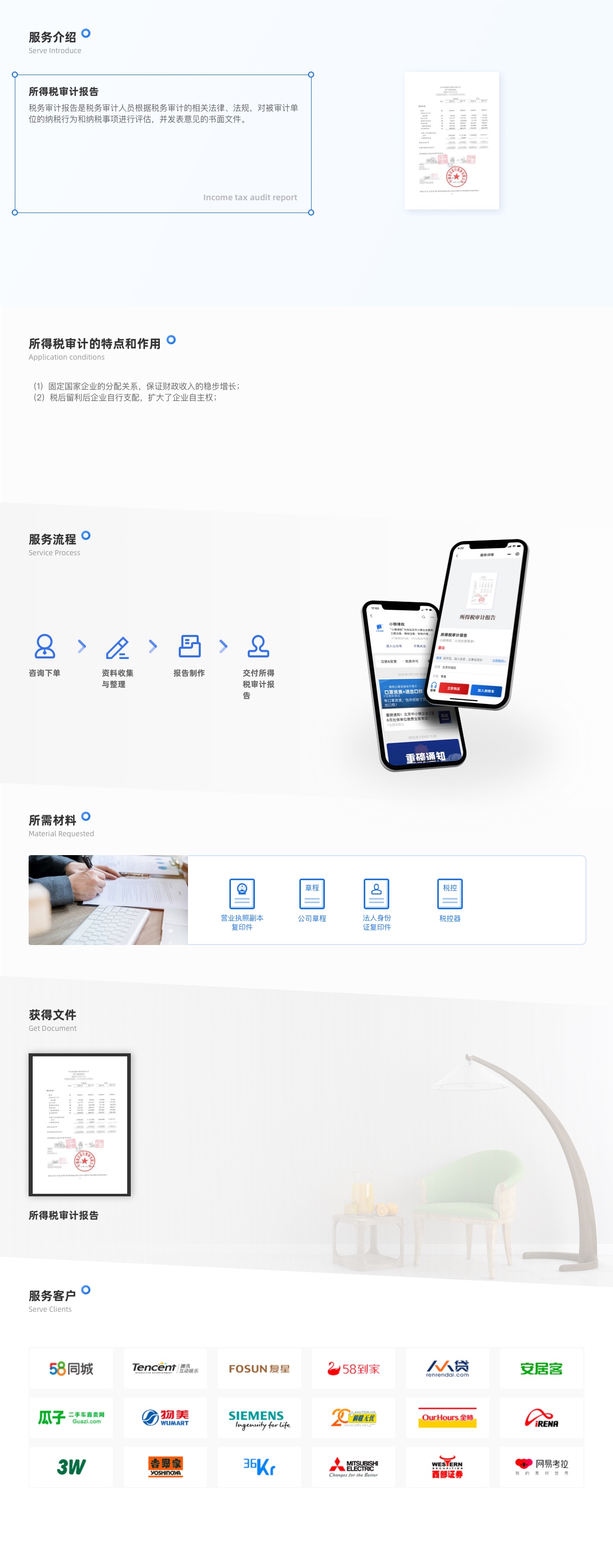 工商财税, 工商财税, 税收筹划, 审计报告, 所得税审计报告, 税务代办
