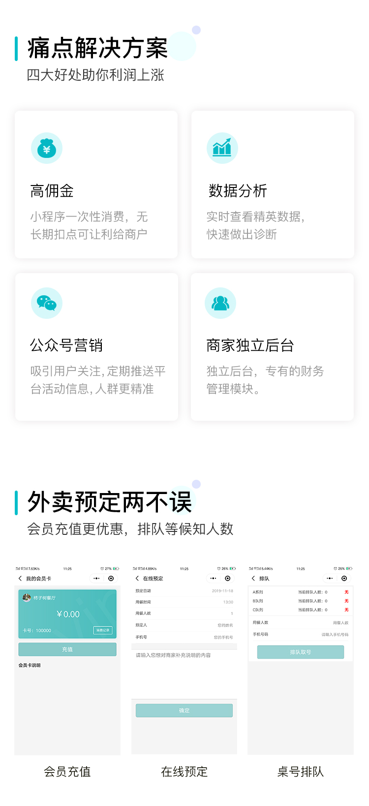 微信服务定制, 小程序定制, 餐饮外卖, 生活服务, 美食, 饮品, 小吃
