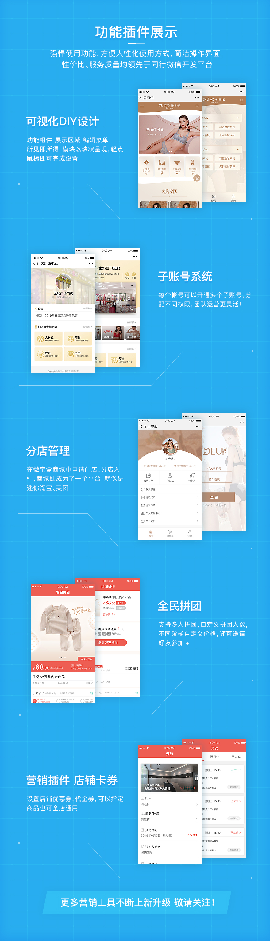 小程序, 电商/零售, 电商, 多商户, O2O, 小程序商城