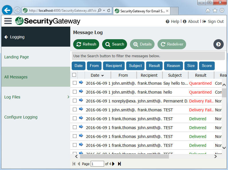 应用镜像, 应用镜像, 邮件安全网关, Security, SecurityGateway, 反垃圾病毒邮件, 钓鱼邮件