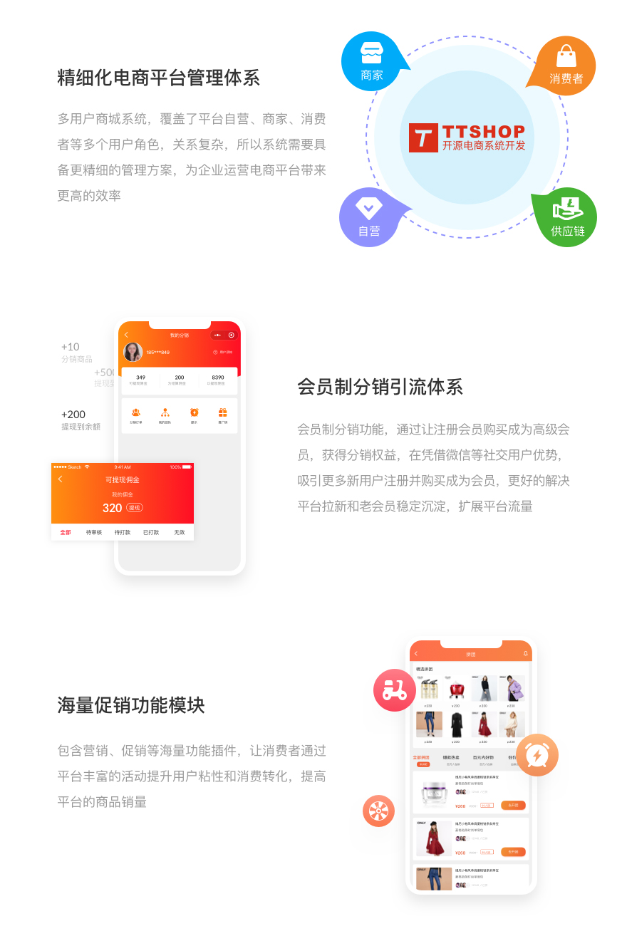 APP开发, APP开发, 多商户商城, 定制APP, 电商系统, 商城app, b2b2c商城系统