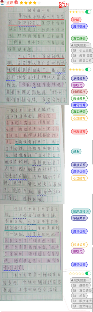 人工智能, 人工智能, 文字识别, OCR, 文本分析, 作文点评