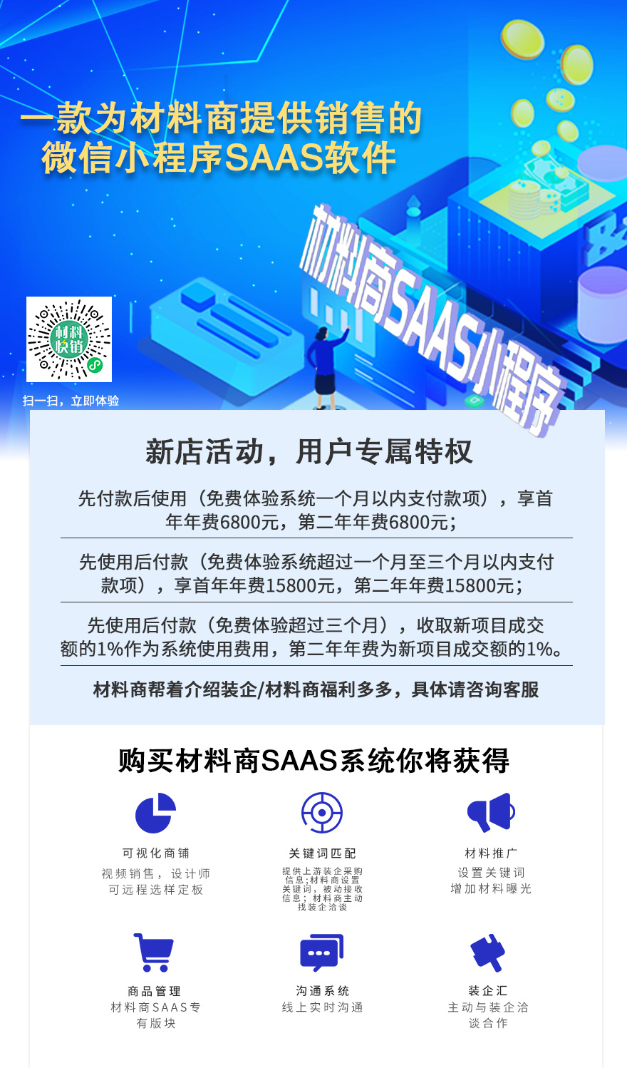 企业应用, 办公管理, 装修, saas, 销售软件, 材料, 管理软件