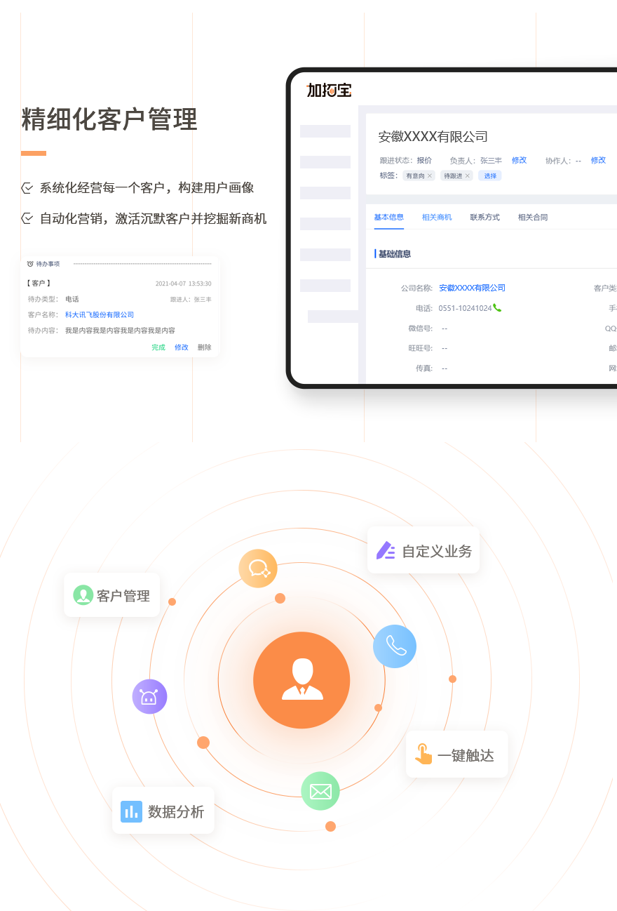 企业应用, 销售管理, CRM, 营销自动化, 加拓宝, 拓客